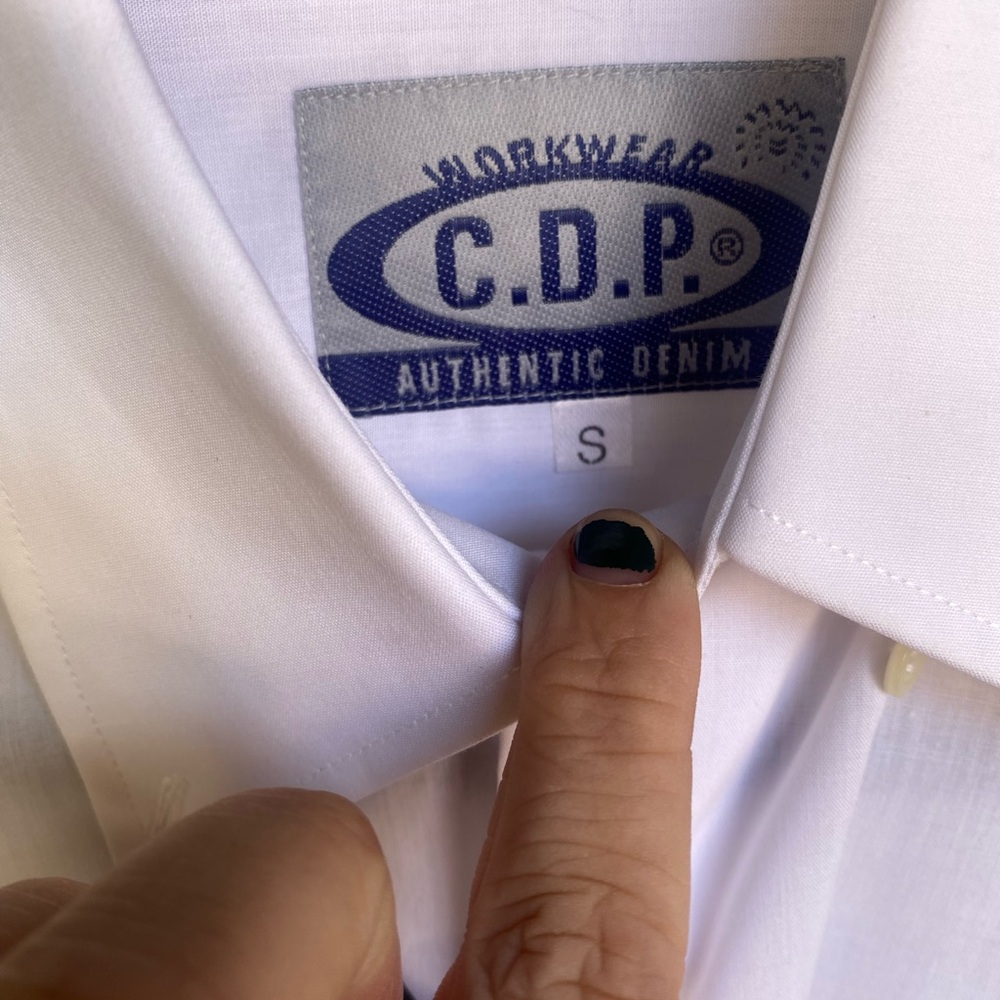 Embroidered White Button Down - image 3